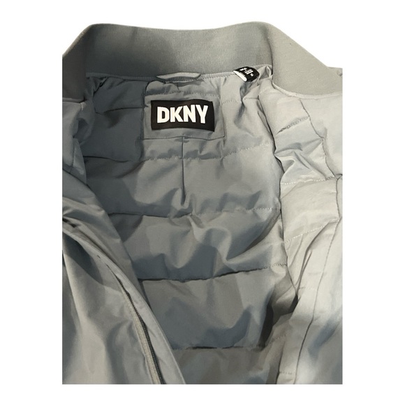 DKNY Green Insulated Clean Zip Bomber Jacket Size L. - Picture 4 of 5